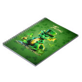 Niedlicher Drache des St. Patrick's Day Notizblock (Linke Seite)