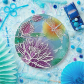 Niedlicher Drache Fliegen Hübsche Sommerfarben Mod Pappteller (Party)