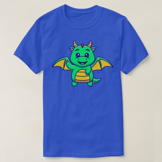 Niedlicher Drache fliegen T-Shirt (Design vorne)