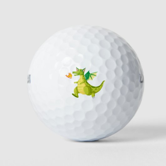 Niedlicher Drache Golfball (Vorderseite)