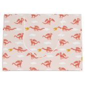 Niedlicher Drache Große Geschenktüte (Vorderseite)