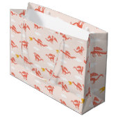 Niedlicher Drache Große Geschenktüte (Vorderseite Schrägansicht)