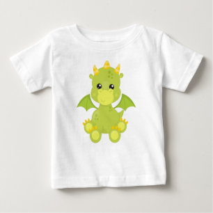 Niedlicher Drache, Grüner Drache, Kleiner Drache, Baby T-shirt