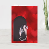 Niedlicher Drache, Herzchen Großtochter Valentinst Karte (Rückseite)