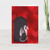 Niedlicher Drache, Herzchen Großtochter Valentinst Karte (Vorderseite)