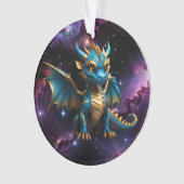 Niedlicher Drache im Chibistil Ornament (Vorderseite)