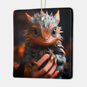 Niedlicher Drache Keramikornament (Links)