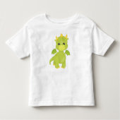 Niedlicher Drache, Kleiner Drache, Grüner Drache, Kleinkind T-shirt (Vorderseite)