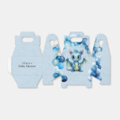 Niedlicher Drache mit Blue Balloons Boy Baby Dusch Geschenkschachtel (Ungefaltet)