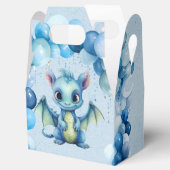 Niedlicher Drache mit Blue Balloons Boy Baby Dusch Geschenkschachtel (Geöffnet)
