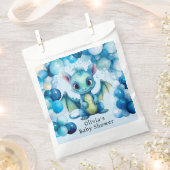 Niedlicher Drache mit Blue Balloons Boy Baby Dusch Geschenktütchen (Ausgeschnitten)