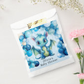 Niedlicher Drache mit Blue Balloons Boy Baby Dusch Geschenktütchen (Versiegelt)