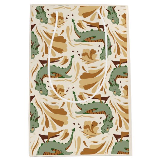 Niedlicher Drache. Mittlere Geschenktüte (Vorderseite)