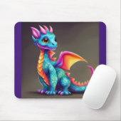 Niedlicher Drache Mousepad (Mit Mouse)