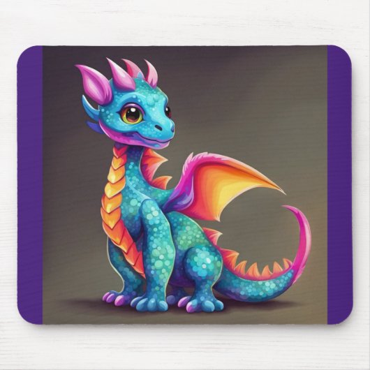 Niedlicher Drache Mousepad (Vorne)