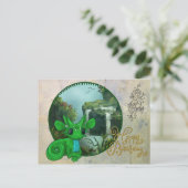 Niedlicher Drache Postkarte (Stehend Vorderseite)