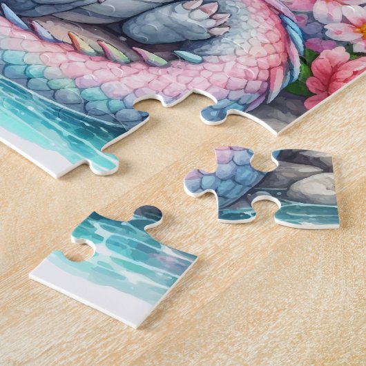 Niedlicher Drache Puzzle (Seite)