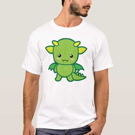 Niedlicher Drache T-Shirt (Vorderseite)
