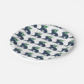 Niedlicher Drache-Teller Pappteller (Schrägansicht)