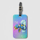 Niedlicher Drache/Whimsikum Gepäckanhänger (Vorderseite Vertikal)