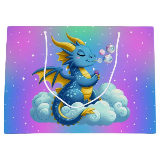 Niedlicher Drache/Whimsikum Große Geschenktüte (Vorderseite)