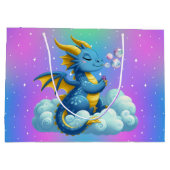 Niedlicher Drache/Whimsikum Große Geschenktüte (Rückseite)