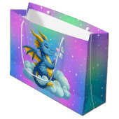 Niedlicher Drache/Whimsikum Große Geschenktüte (Vorderseite Schrägansicht)