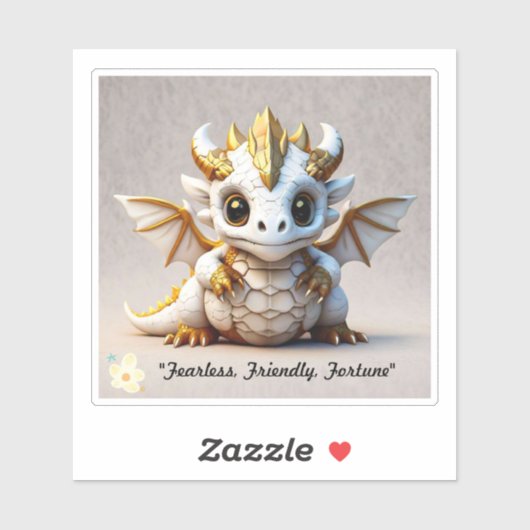 "Niedlicher Drachenschädel" Aufkleber (Blatt)