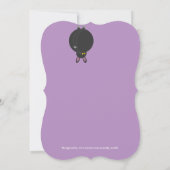 Niedlicher Dracula-Vampir: Einladung (Rückseite)