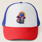 Niedlicher Dragon Multi-Color-Hat Truckerkappe (Vorderseite)