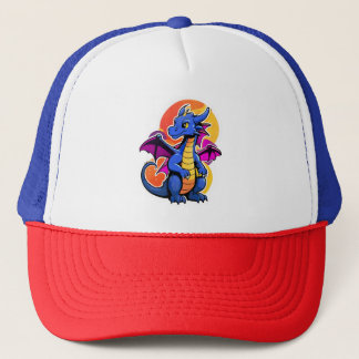 Niedlicher Dragon Multi-Color-Hat Truckerkappe