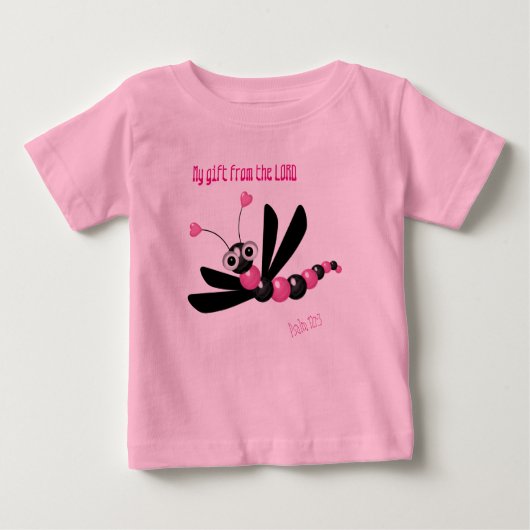 Niedlicher Dragonfly Tutu Bodysuit Baby T-shirt (Vorderseite)