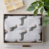 Niedlicher Drahthaarwurzel Dackel Seidenpapier (Geschenk)