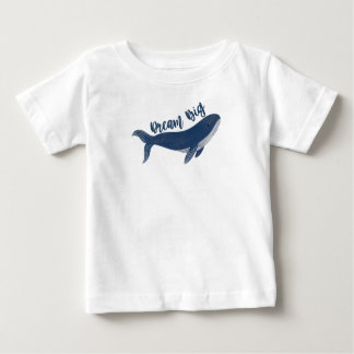 Niedlicher "Dream Big" Whale Baby T - Shirt