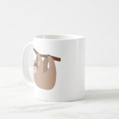 Niedlicher Drei-Toed Sloth Kaffeetasse (Vorderseite Links)