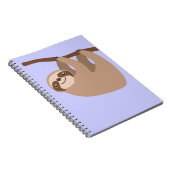 Niedlicher Drei-Toed Sloth Notizblock (Rechte Seite)
