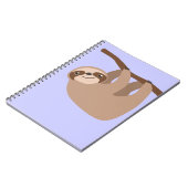 Niedlicher Drei-Toed Sloth Notizblock (Linke Seite)