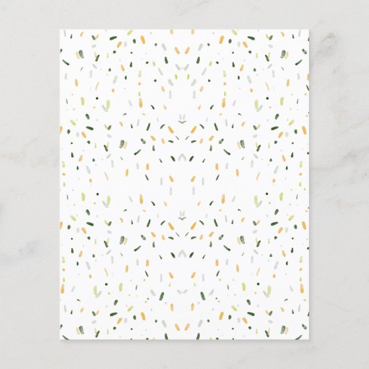 Niedlicher Dschungel Baby Brunch Einladung (Rückseite)