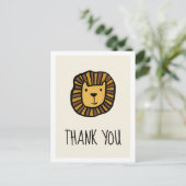 Niedlicher Dschungel Babydusche Danke Postkarte (Stehend Vorderseite)