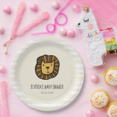 Niedlicher Dschungel Babydusche Pappteller (Party)