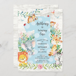 Niedlicher Dschungel Big One Boys Einladung zum Ge