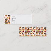 Niedlicher Dschungel Dorf Safari Mini Visitenkarte (Vorne/Hinten)