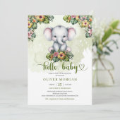 Niedlicher Dschungel Einladung (Stehend Vorderseite)