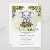 Niedlicher Dschungel Einladung (Vorne/Hinten)