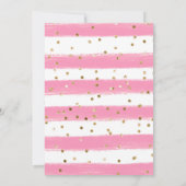 Niedlicher Dschungel mit Wasserfarbe Elephant Baby Einladung (Rückseite)