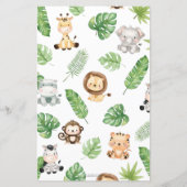 Niedlicher Dschungel Raten Sie mit dem richtigen P (Rückseite)