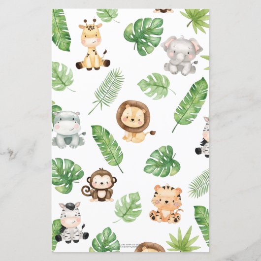 Niedlicher Dschungel Raten Sie mit dem richtigen P (Rückseite)