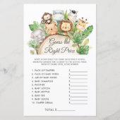 Niedlicher Dschungel Raten Sie mit dem richtigen P (Vorderseite)