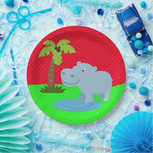 Niedlicher Dschungelsafari Pappteller (Party)