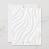 niedlicher Dschungelwald lila Babydusche Dankeskarte (Rückseite)